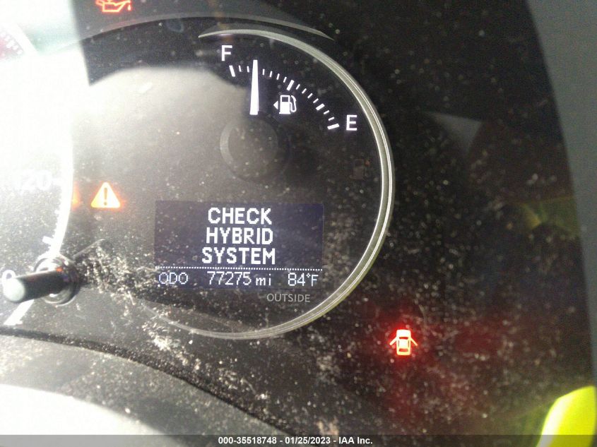2013 LEXUS CT 200H HYBRID JTHKD5BH4D2150036