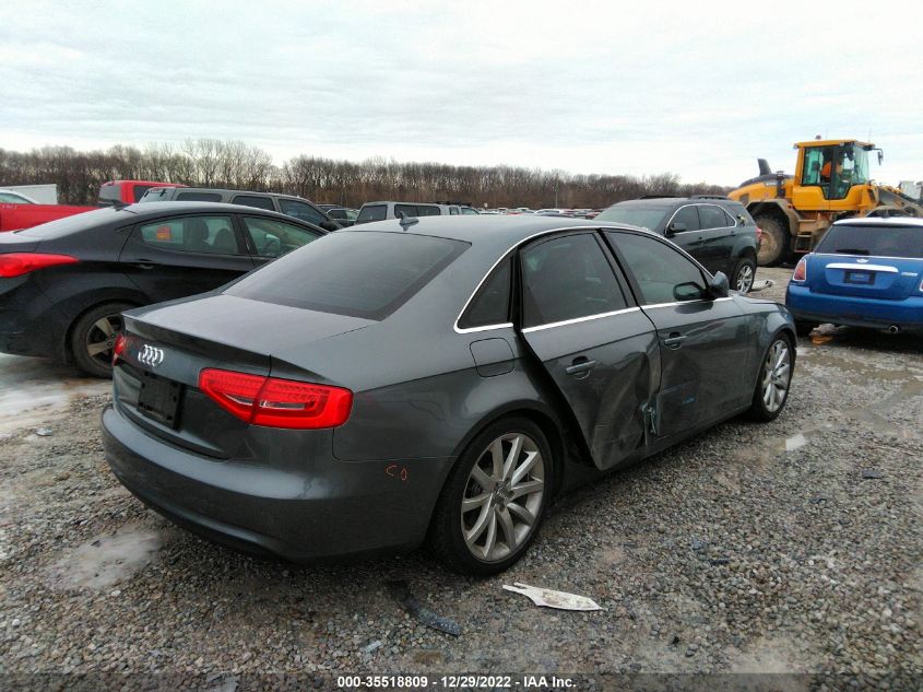 2013 AUDI A4 PREMIUM PLUS WAUFFAFL5DN025501