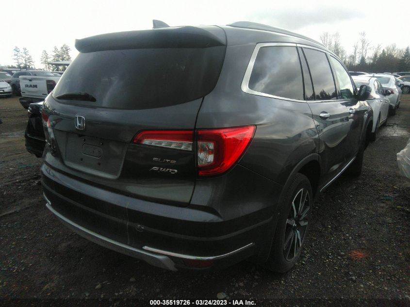 2021 HONDA PILOT ELITE - 5FNYF6H06MB058260