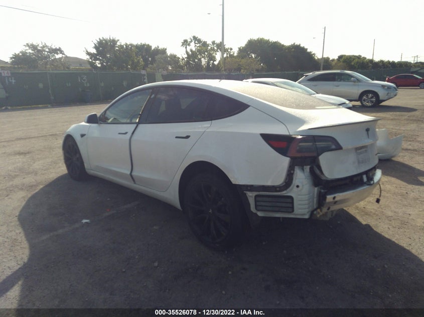 VIN 5YJ3E1EBXLF796065 2020 TESLA MODEL 3 LONG RANGE