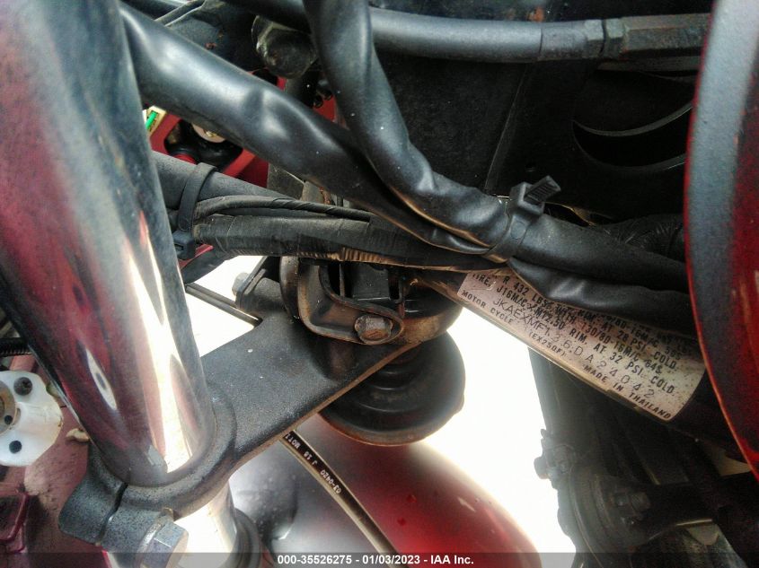 2006 KAWASAKI EX250 F JKAEXMF136DA24042
