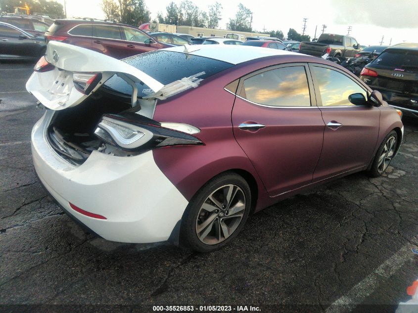 2014 HYUNDAI ELANTRA LIMITED - 5NPDH4AE6EH523786