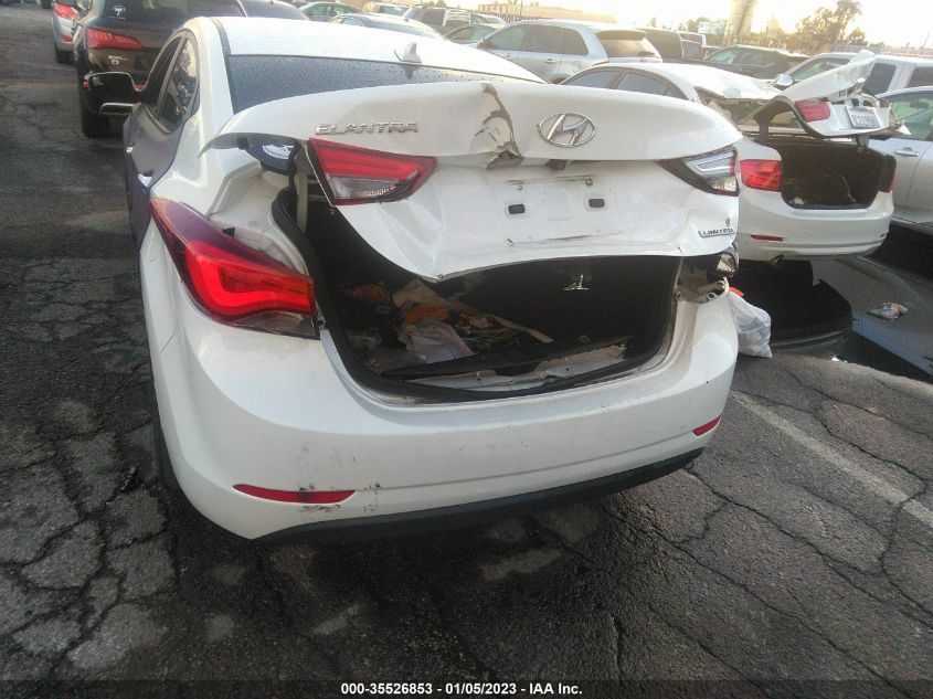2014 HYUNDAI ELANTRA LIMITED - 5NPDH4AE6EH523786