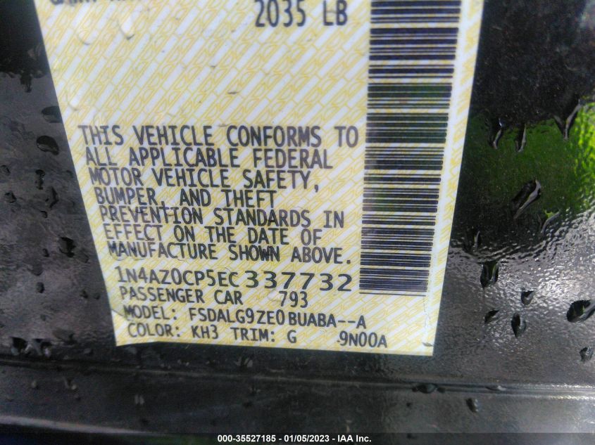 2014 NISSAN LEAF SL 1N4AZ0CP5EC337732