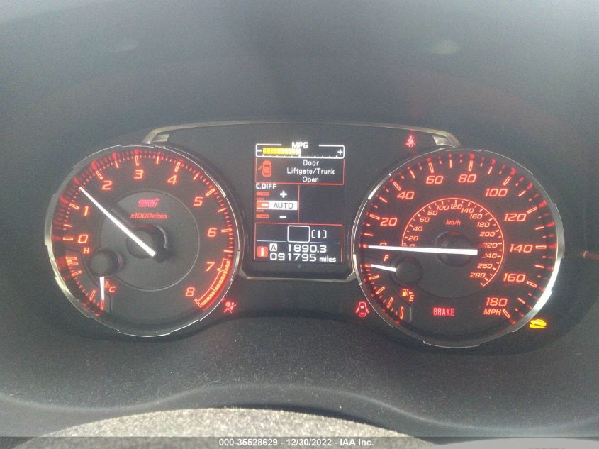 2015 SUBARU WRX STI LIMITED JF1VA2S60F9825370