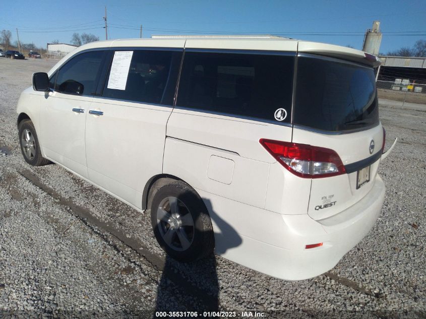 2014 NISSAN QUEST S JN8AE2KP6E9103183