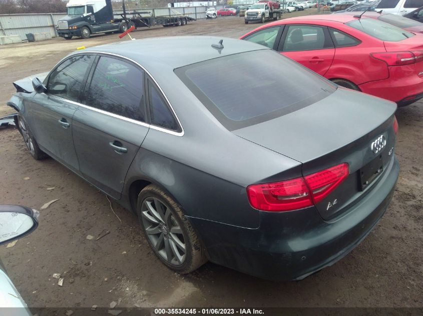 2013 AUDI A4 PREMIUM PLUS WAUEFAFL1DN009405