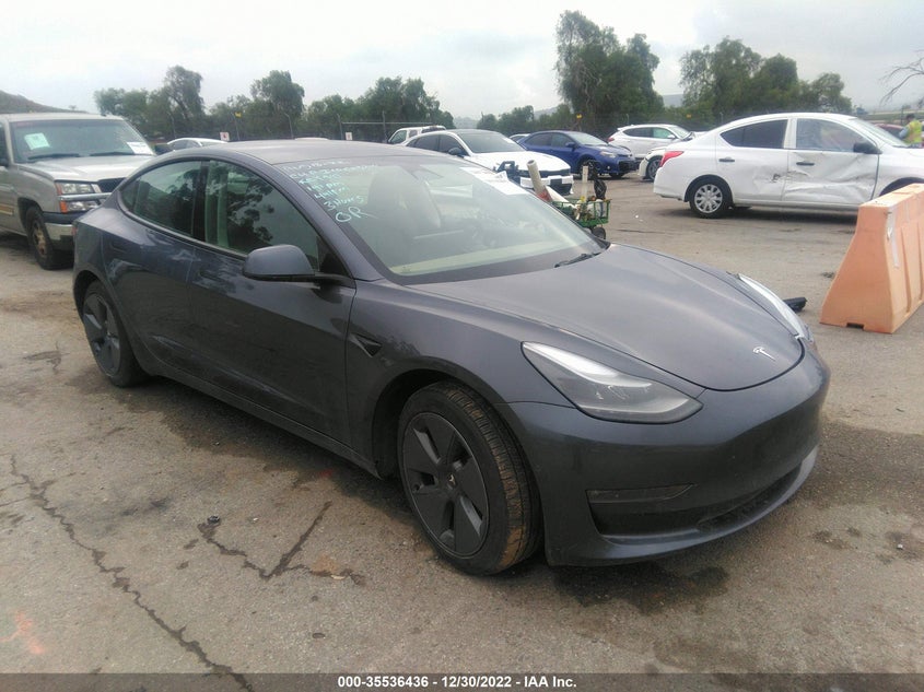 VIN 5YJ3E1EB9NF222009 2022 TESLA MODEL 3 LONG RANGE