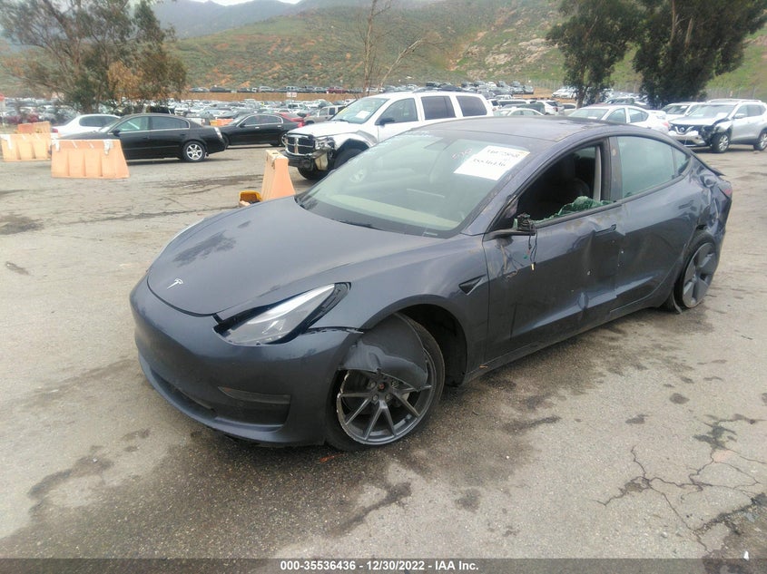 VIN 5YJ3E1EB9NF222009 2022 TESLA MODEL 3 LONG RANGE