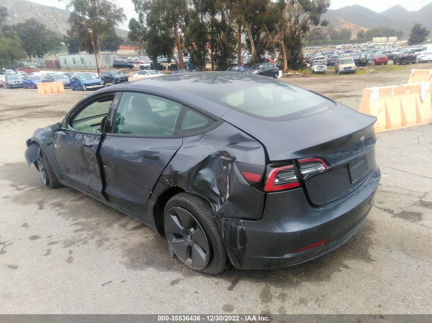 VIN 5YJ3E1EB9NF222009 2022 TESLA MODEL 3 LONG RANGE