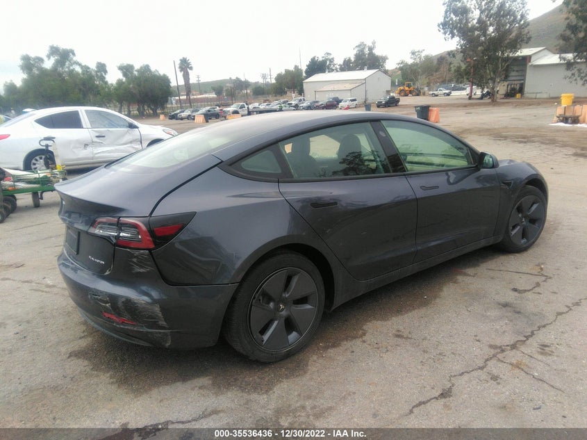 VIN 5YJ3E1EB9NF222009 2022 TESLA MODEL 3 LONG RANGE