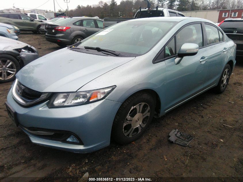 2013 HONDA CIVIC HYBRID 19XFB4F23DE204096