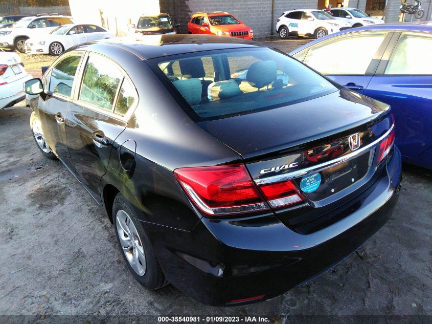 2013 HONDA CIVIC SDN LX 2HGFB2F5XDH579097