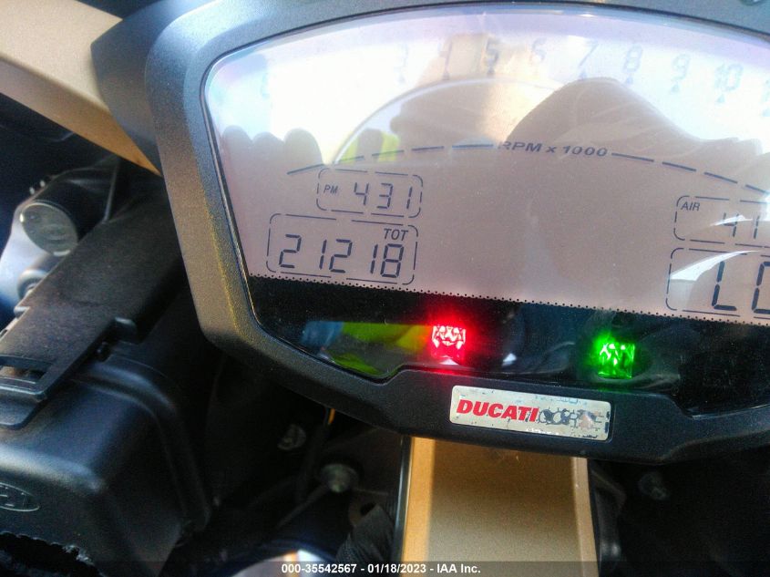 2010 DUCATI 848 ZDM1XBGV2AB012769