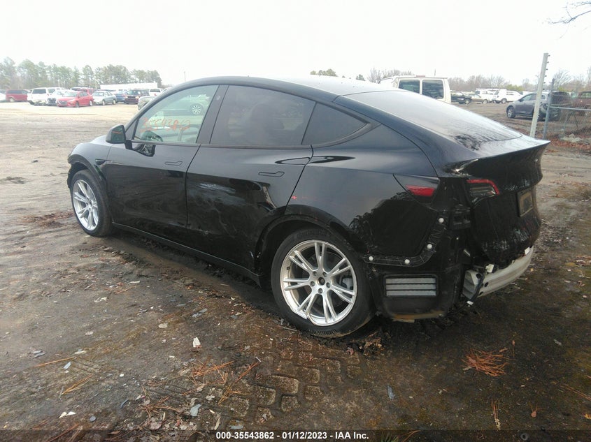 VIN 5YJYGDEEXMF077119 2021 TESLA MODEL Y LONG RANGE