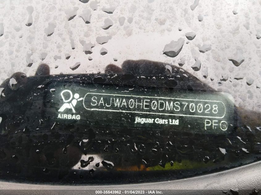 2013 JAGUAR XF V8 SUPERCHARGED RWD SAJWA0HE0DMS70028