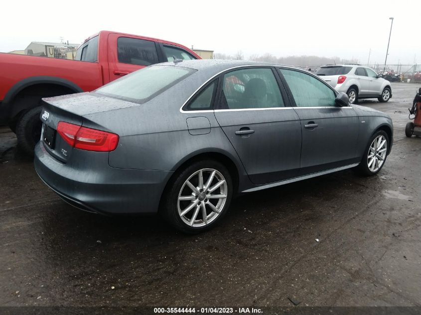 2014 AUDI A4 PREMIUM PLUS WAUFFAFL7EN027333