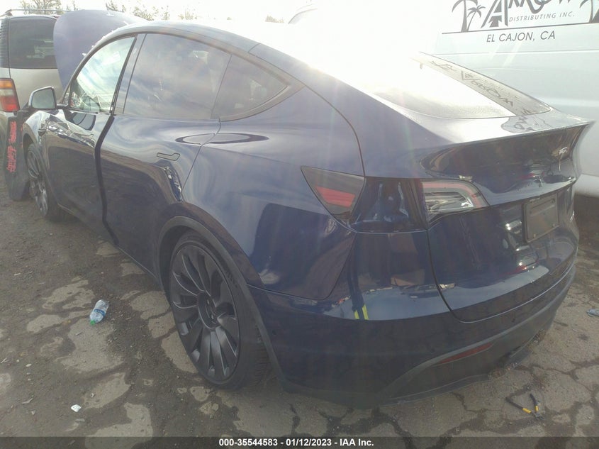VIN 7SAYGDEF6NF340350 2022 TESLA MODEL Y PERFORMANCE