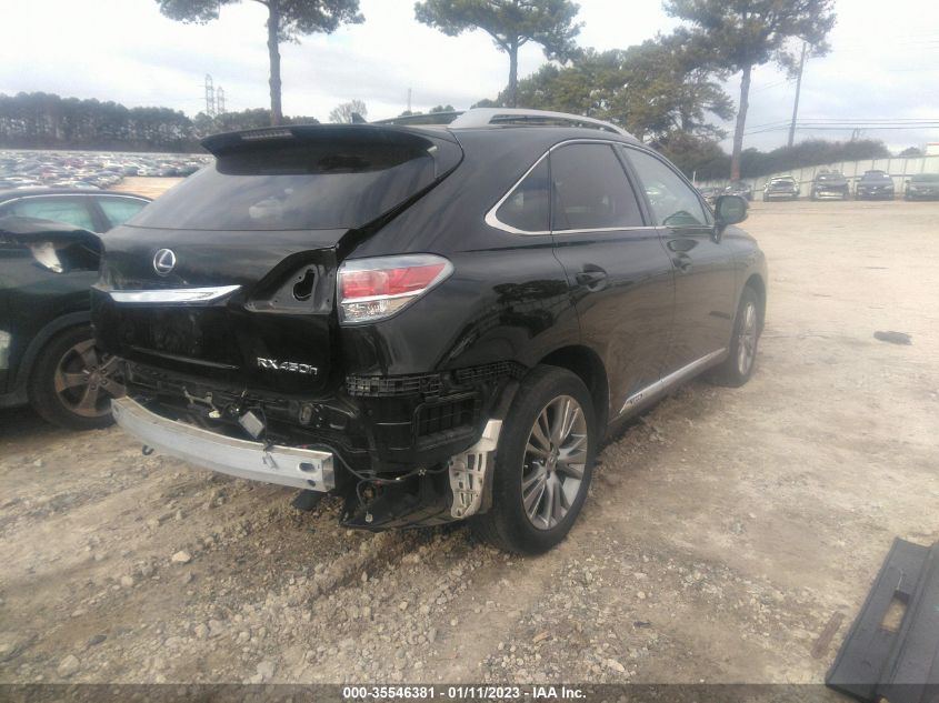 2013 LEXUS RX 450H JTJBC1BA6D2051389
