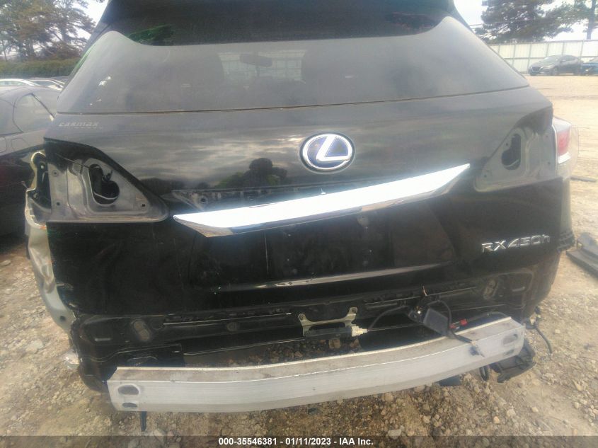 2013 LEXUS RX 450H JTJBC1BA6D2051389
