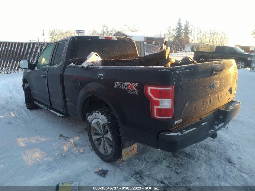 VIN 1FTEX1EP0JFA07106 2018 FORD F-150 XL/XLT/LARIAT