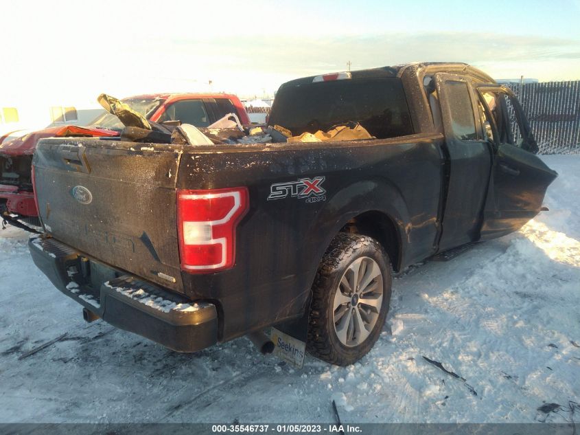 VIN 1FTEX1EP0JFA07106 2018 FORD F-150 XL/XLT/LARIAT