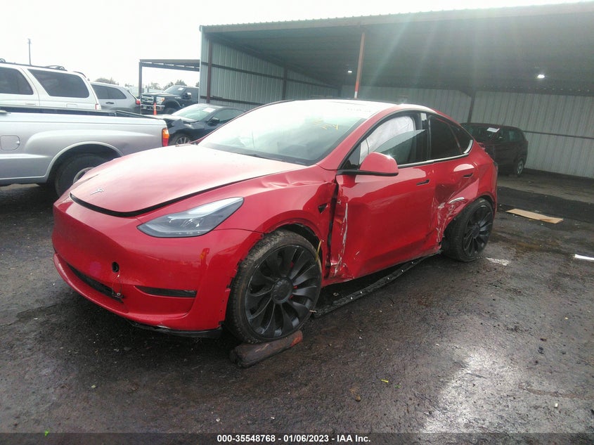 VIN 7SAYGDEFXNF408763 2022 TESLA MODEL Y PERFORMANCE