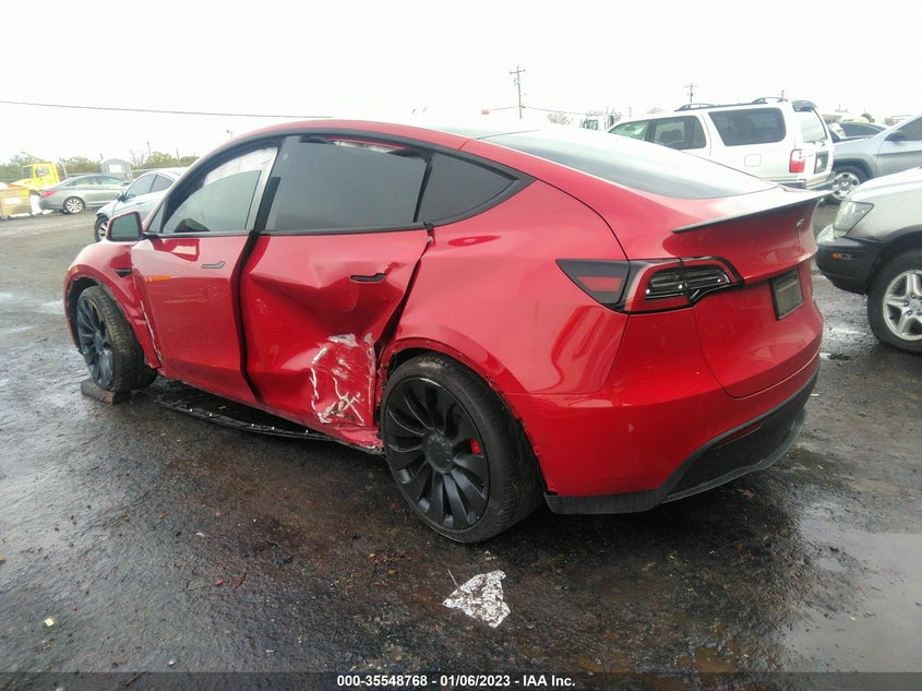 VIN 7SAYGDEFXNF408763 2022 TESLA MODEL Y PERFORMANCE