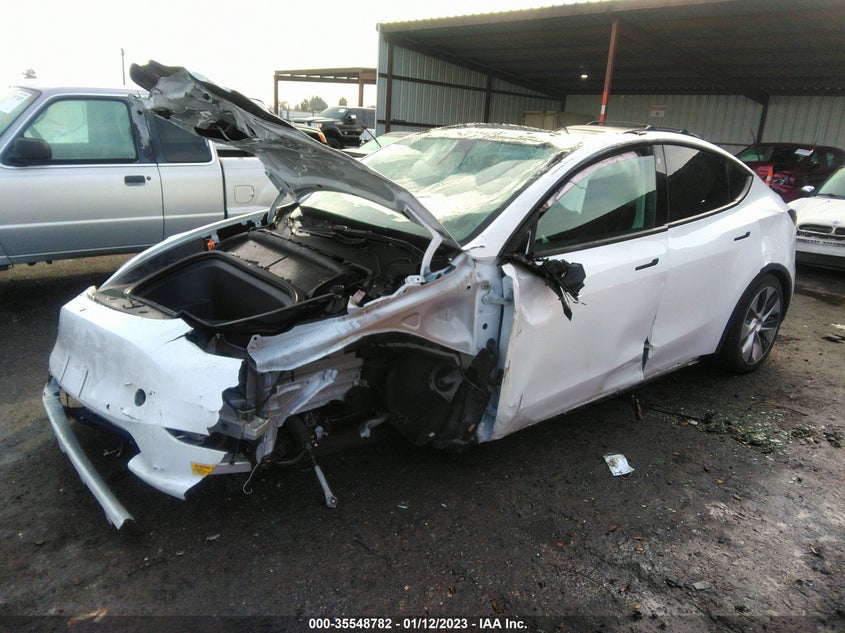 VIN 5YJYGDEE1MF274003 2021 TESLA MODEL Y LONG RANGE