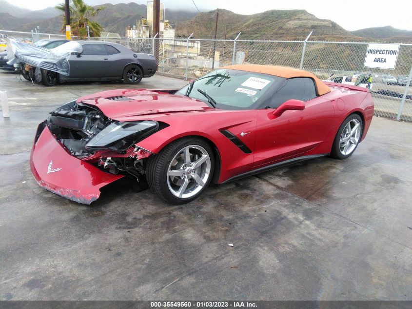 2014 CHEVROLET CORVETTE STINGRAY 2LT 1G1YD3D78E5114332