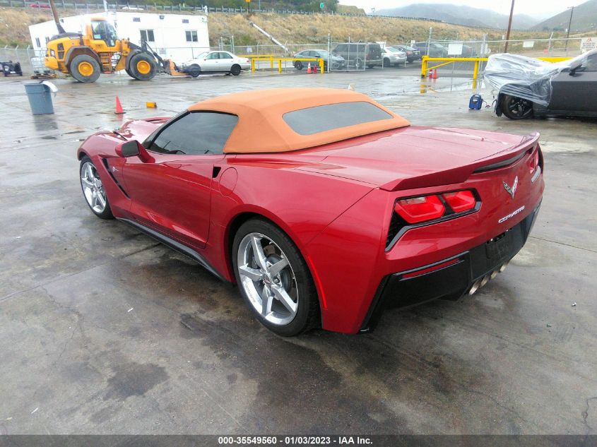 2014 CHEVROLET CORVETTE STINGRAY 2LT 1G1YD3D78E5114332