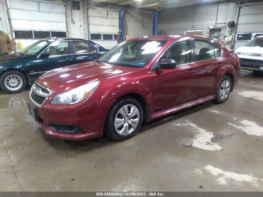 2013 SUBARU LEGACY 2.5I 4S3BMAA66D1040279