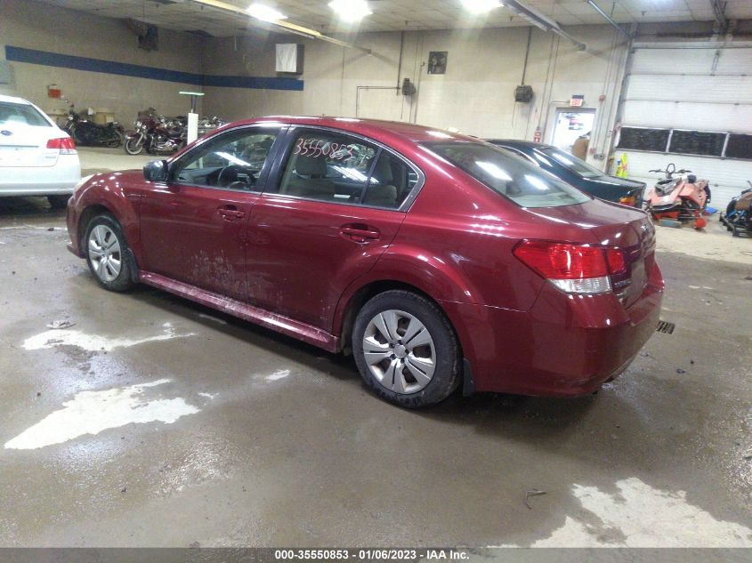 2013 SUBARU LEGACY 2.5I 4S3BMAA66D1040279