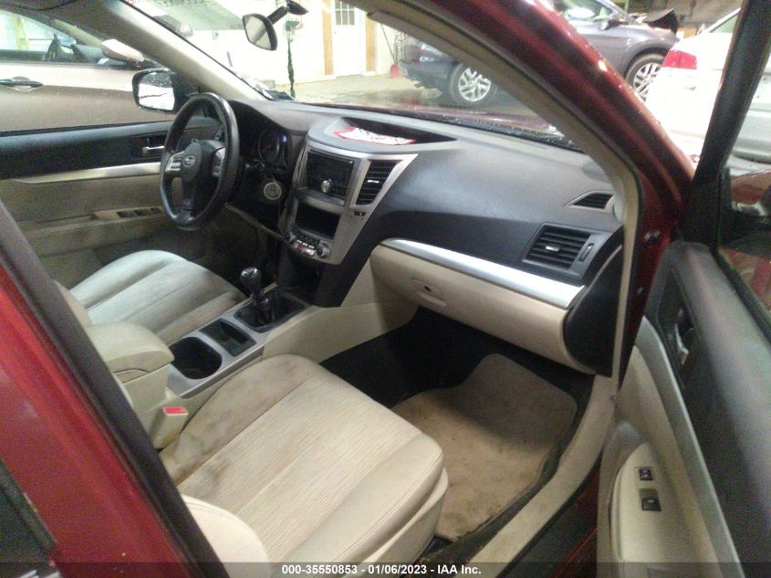 2013 SUBARU LEGACY 2.5I 4S3BMAA66D1040279