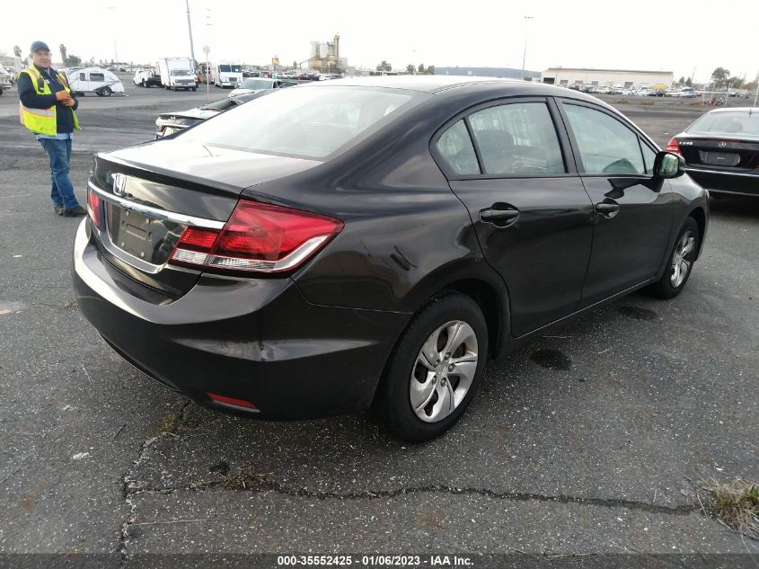 2013 HONDA CIVIC SDN LX 19XFB2F55DE238197