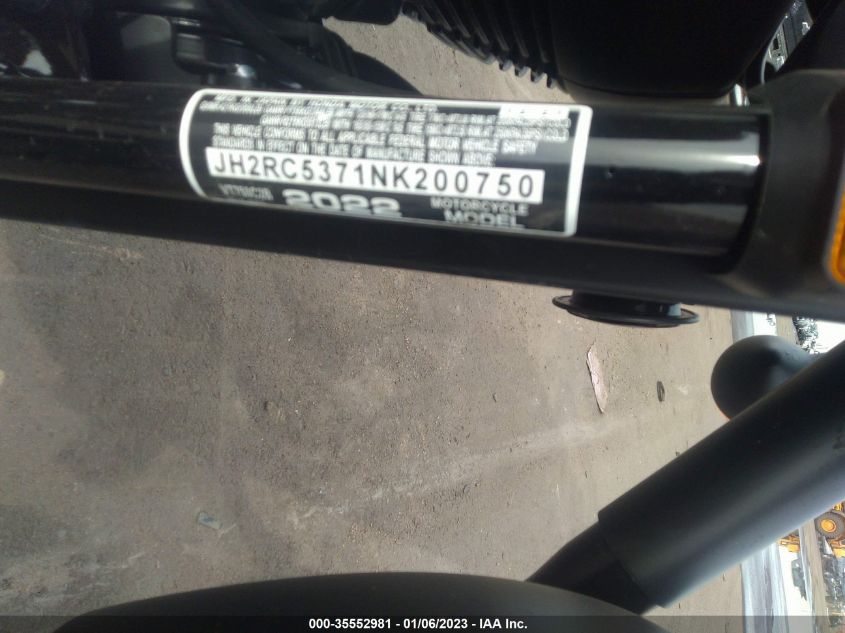 2022 HONDA VT750 C2B JH2RC5371NK200750