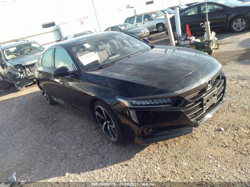 2021 HONDA ACCORD SEDAN SPORT - 1HGCV1F37MA058565