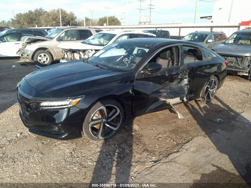 2021 HONDA ACCORD SEDAN SPORT - 1HGCV1F37MA058565