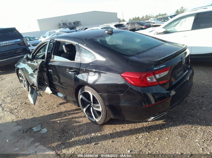 2021 HONDA ACCORD SEDAN SPORT - 1HGCV1F37MA058565