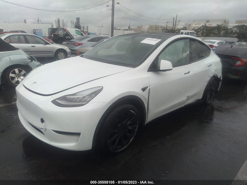 VIN 7SAYGDEE9NA014062 2022 TESLA MODEL Y LONG RANGE