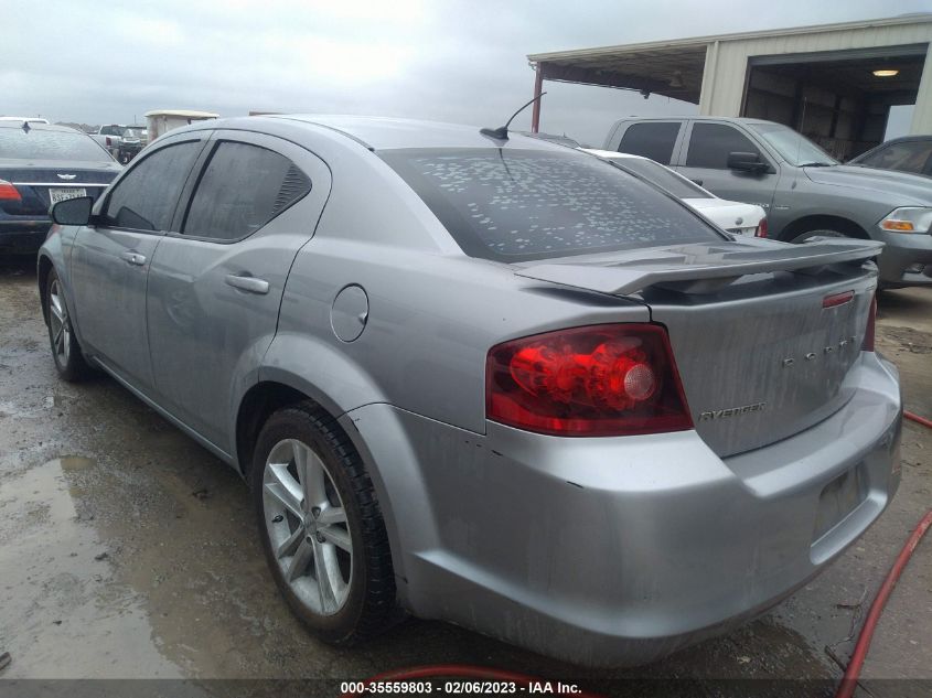 2013 DODGE AVENGER SE V6 1C3CDZAG7DN522400