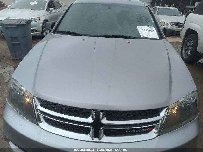 2013 DODGE AVENGER SE V6 1C3CDZAG7DN522400