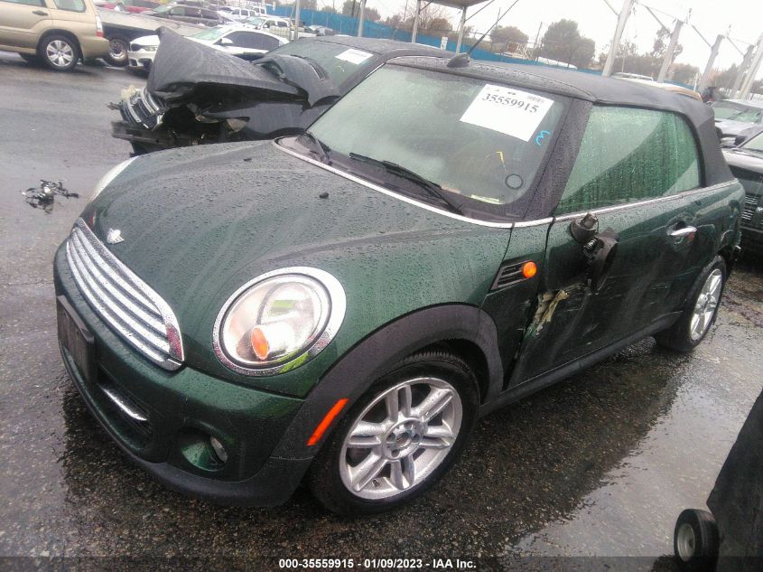 2013 MINI COOPER CONVERTIBLE WMWZN3C54DT569064