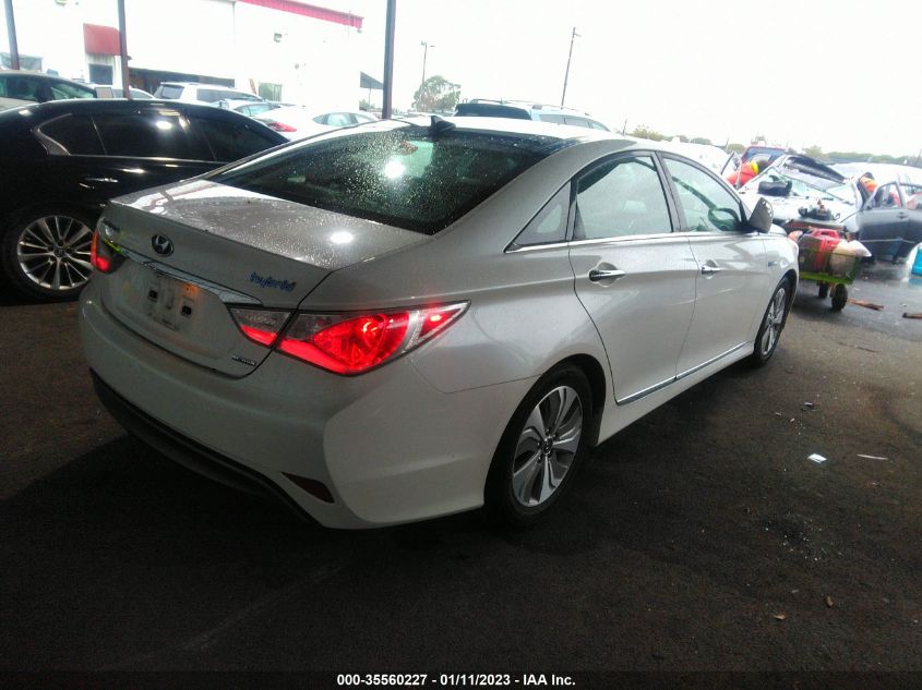 2013 HYUNDAI SONATA HYBRID LIMITED KMHEC4A49DA076575