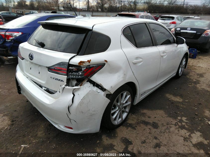 VIN JTHKD5BH1D2157445 2013 LEXUS CT 200H no.4