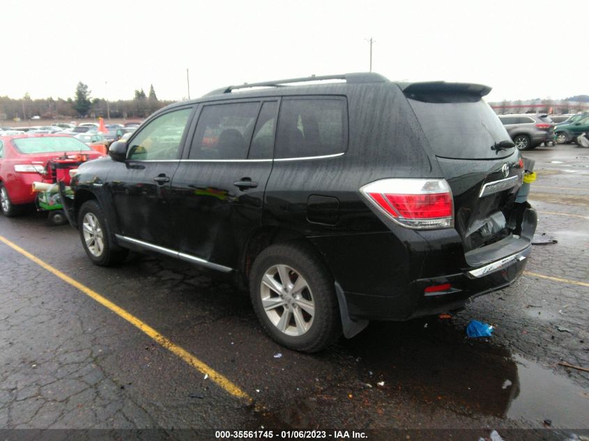 2013 TOYOTA HIGHLANDER HYBRID - JTEBC3EH2D2016125