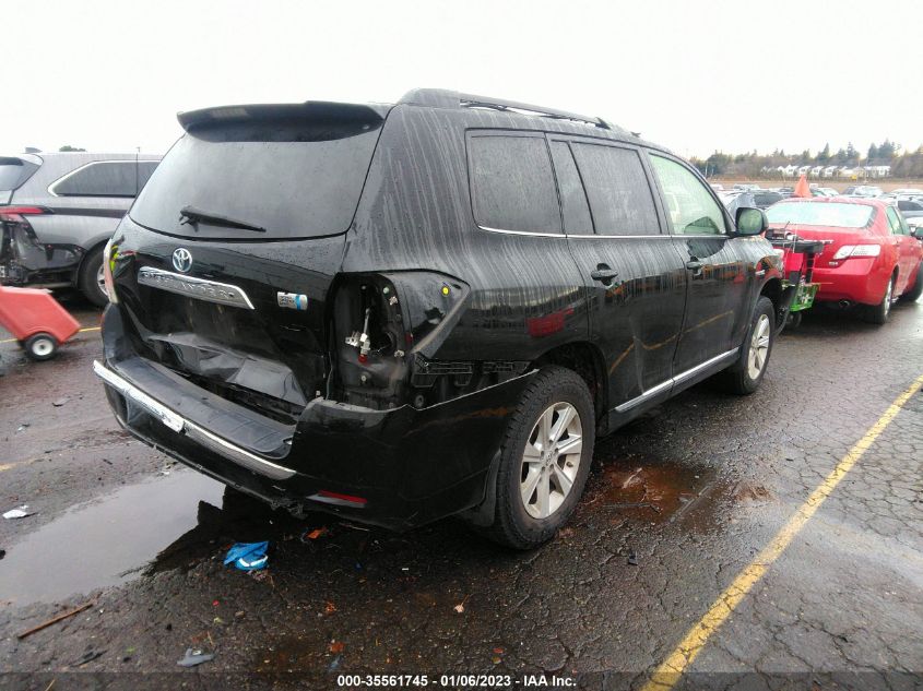 2013 TOYOTA HIGHLANDER HYBRID - JTEBC3EH2D2016125