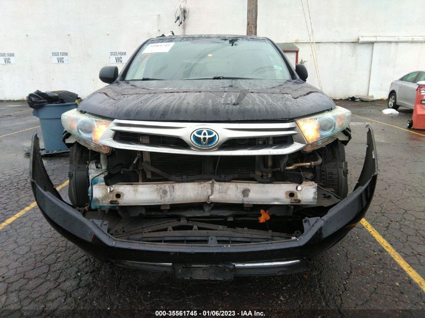 2013 TOYOTA HIGHLANDER HYBRID - JTEBC3EH2D2016125