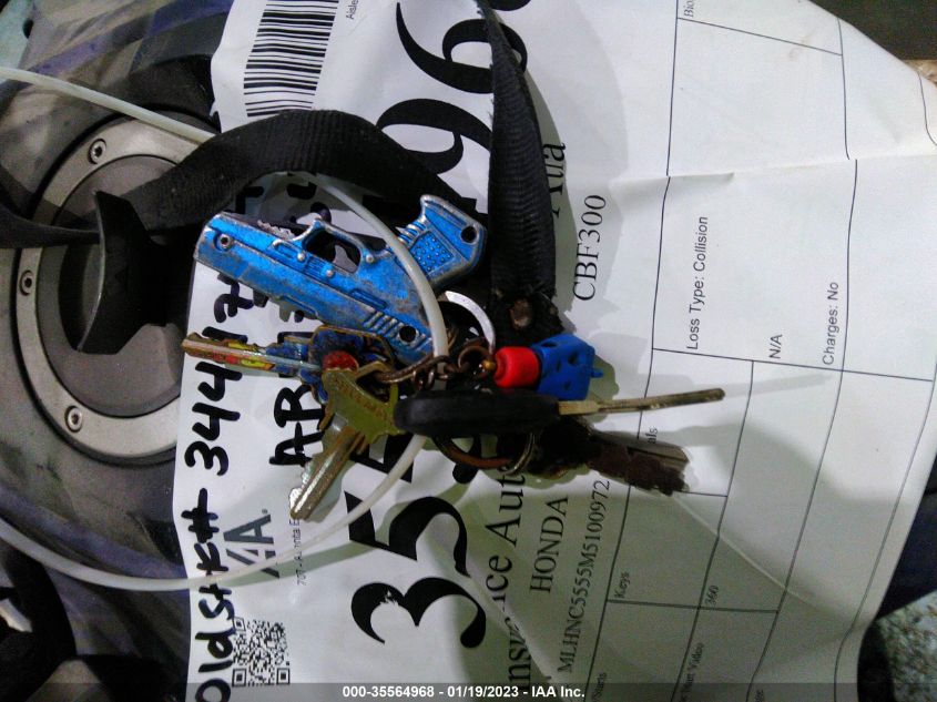 2021 HONDA CBF300 NA MLHNC5555M5100972