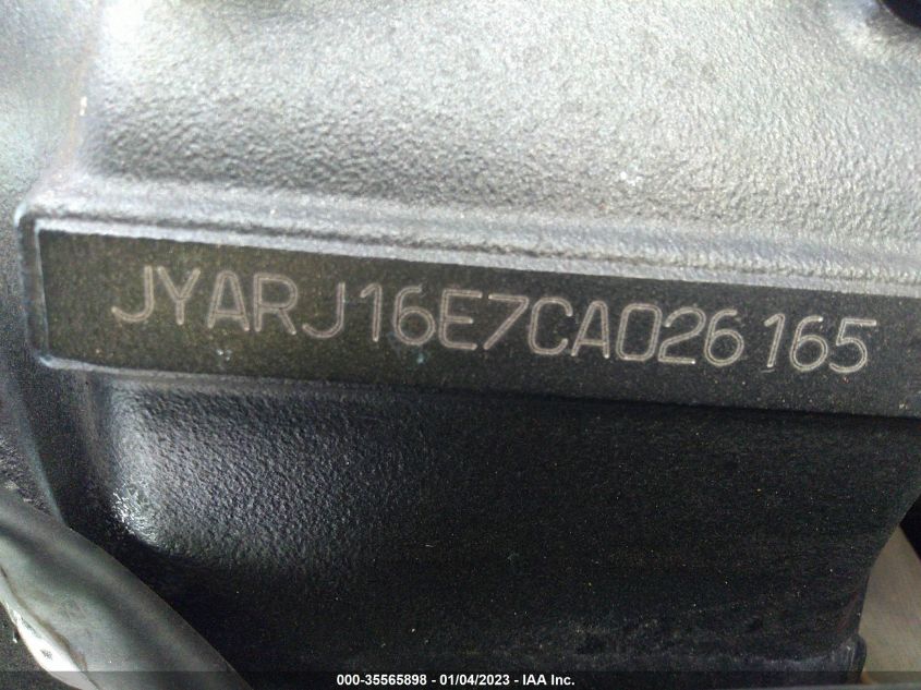 2012 YAMAHA YZFR6 JYARJ16E7CA026165